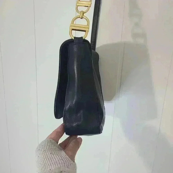 Charter Club Leather Black Purse with Gold Detail - Picture 12 of 15